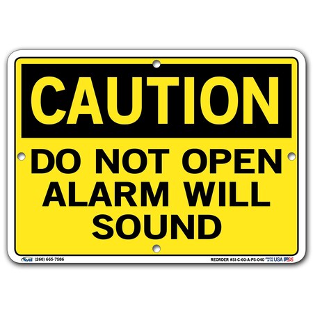 Vestil Polystyrene Sign, 7-1/2" H, 10-1/2" W, Polystyrene, Rectangle, English, SI-C-60-A-PS-040 SI-C-60-A-PS-040